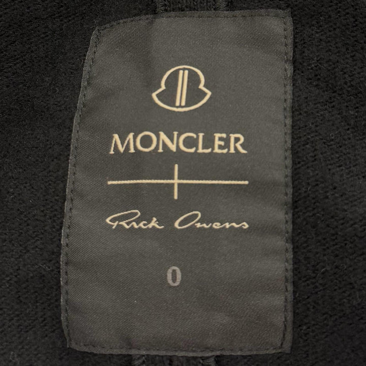 Great MONCLER RICK OWENS sweater SURF T black cotton mens S