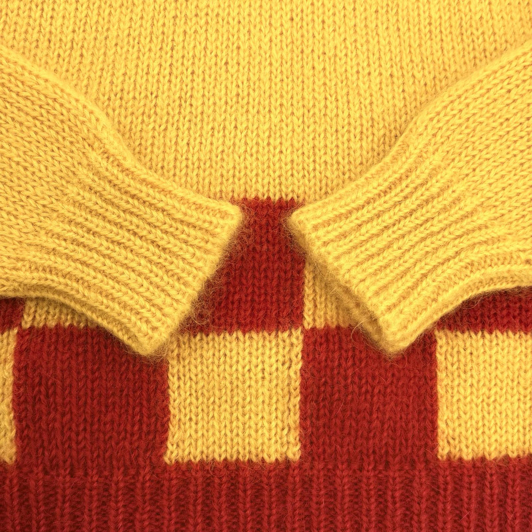 Excellent MIUMIU knit sweater yellow mohair Women 38 MML321