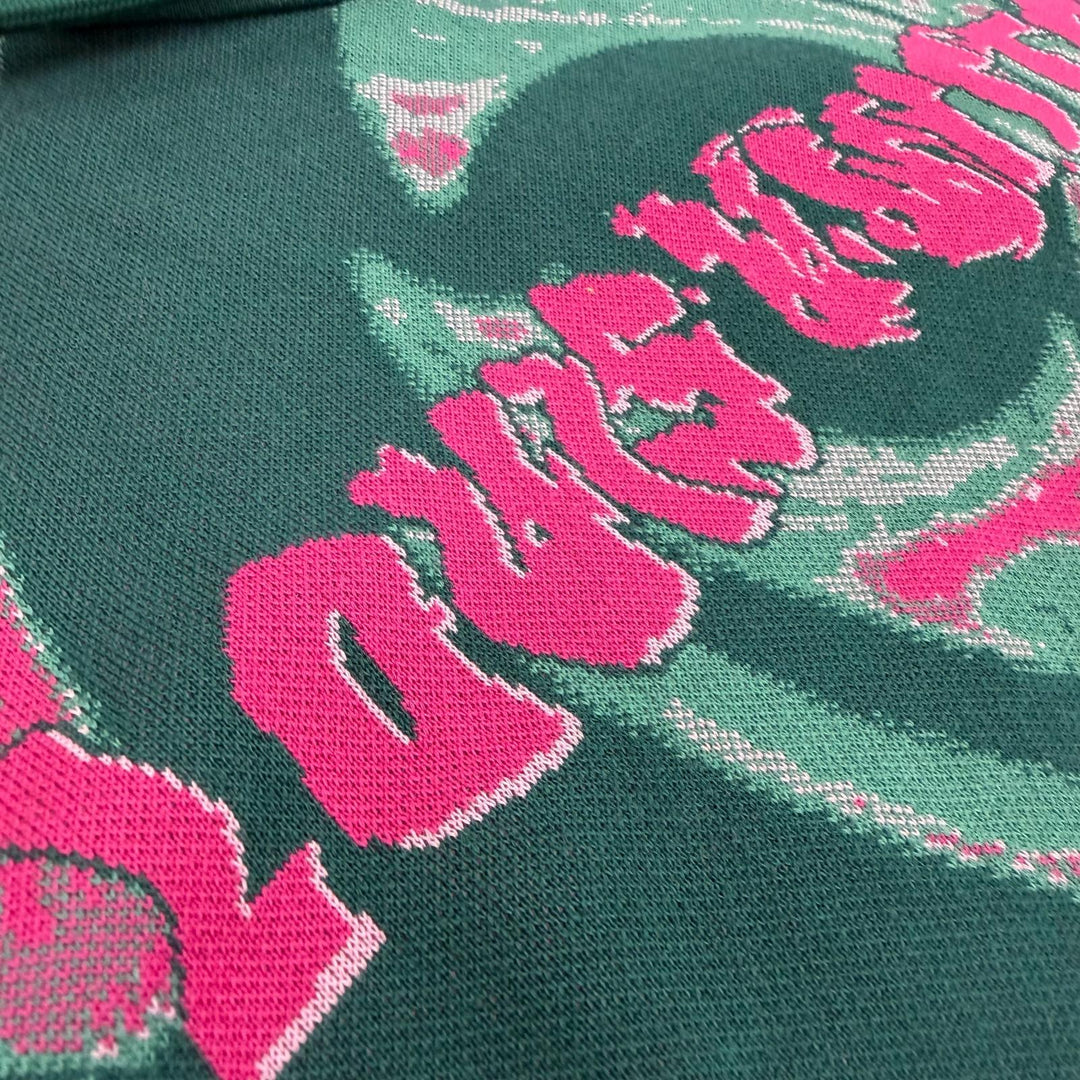 Pristine LOUIS VUITTON hoodie graphic logo pullover green cotton mens