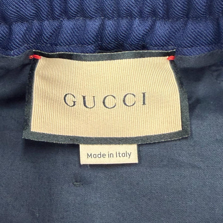 Excellent GUCCI Pants Navy polyester mens 48 690559