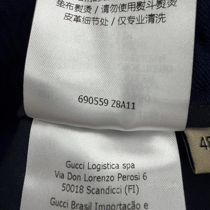 Excellent GUCCI Pants Navy polyester mens 48 690559