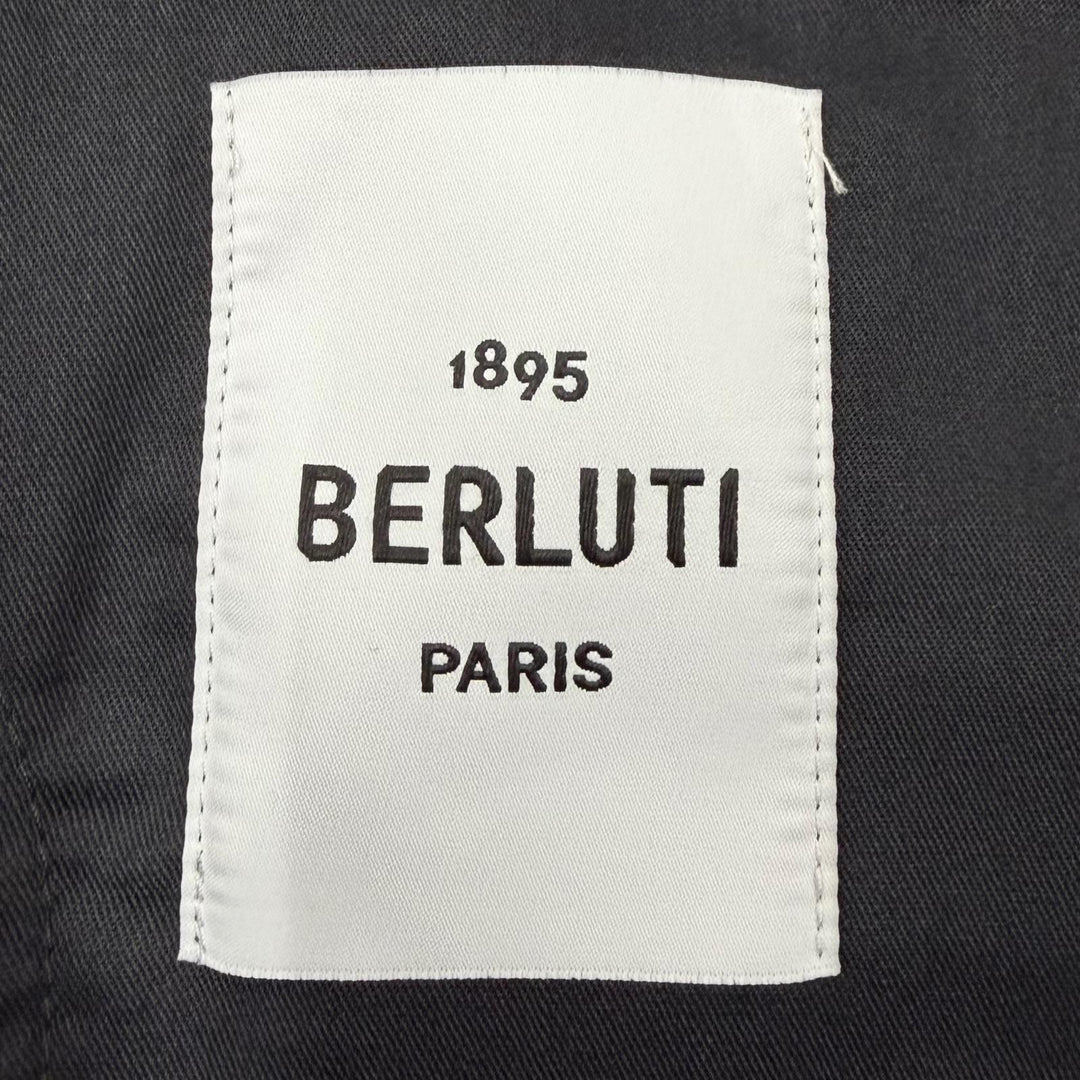 Excellent BERLUTI slacks Calligraphy embroidered pants beige cotton mens 48