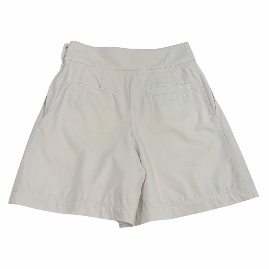 Excellent HERMES Shorts Medor Metal-trimmed plain wool light beige wool Women 36