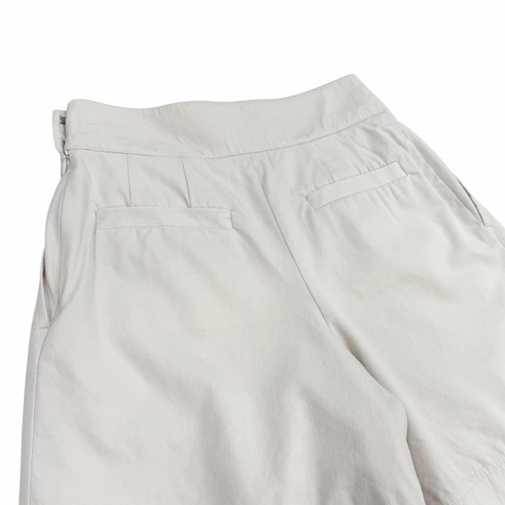 Excellent HERMES Shorts Medor Metal-trimmed plain wool light beige wool Women 36