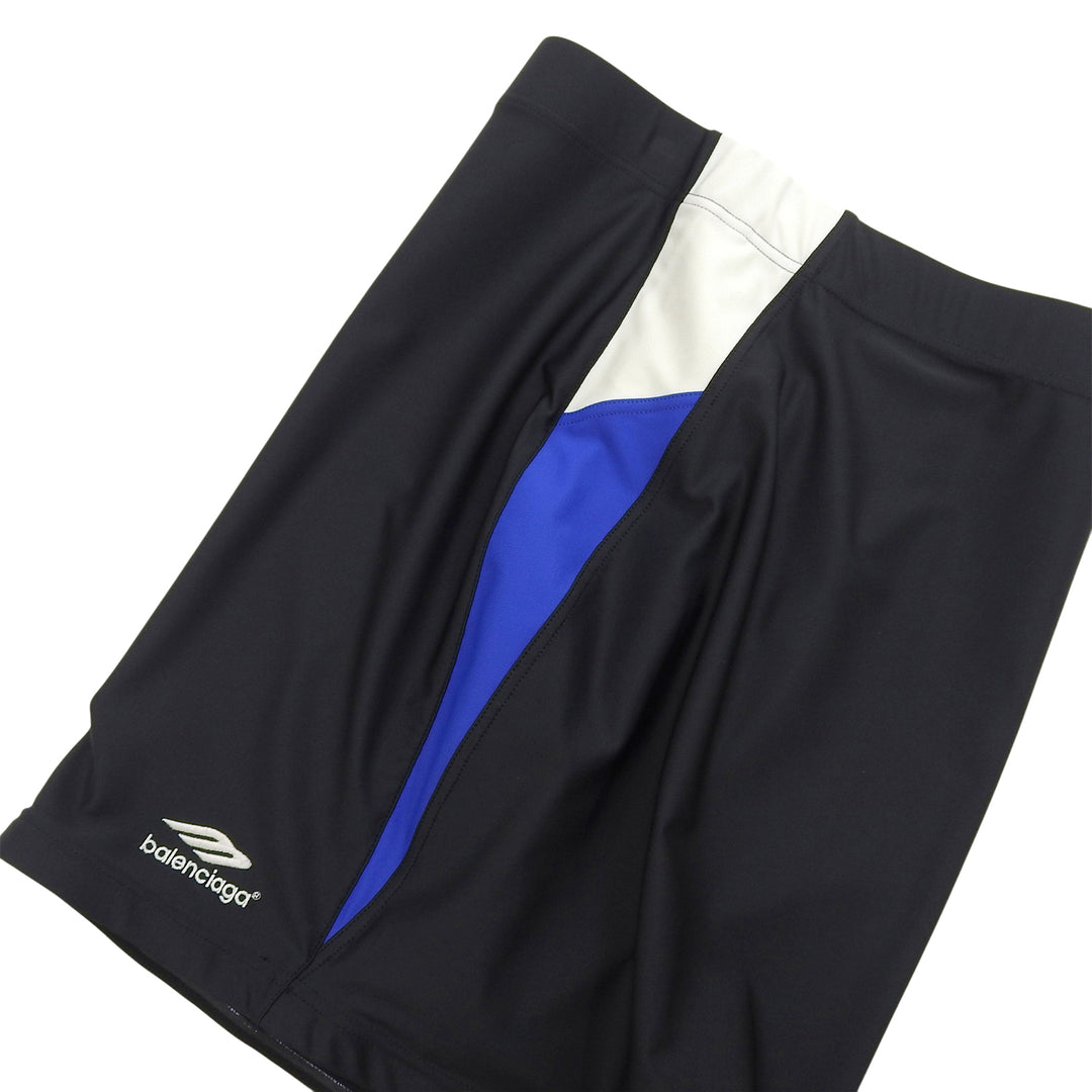 Excellent BALENCIAGA skirt Logo embroidered tracksuit mini black 698763 TYK07