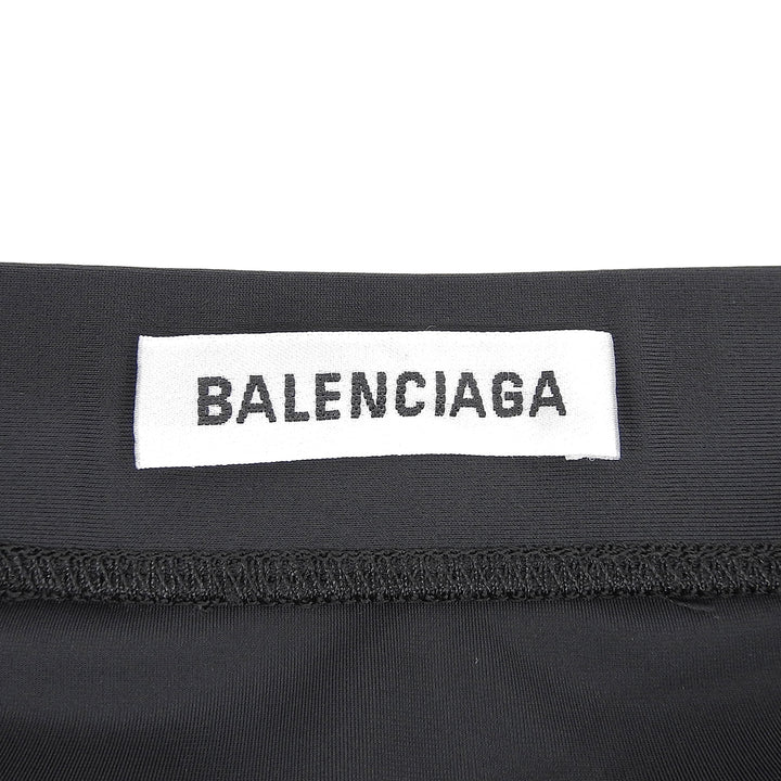 Excellent BALENCIAGA skirt Logo embroidered tracksuit mini black 698763 TYK07