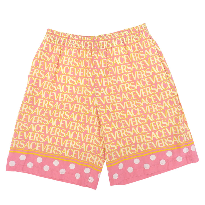 Excellent VERSACE Shorts Versace all-over pink cotton mens 48 1002476