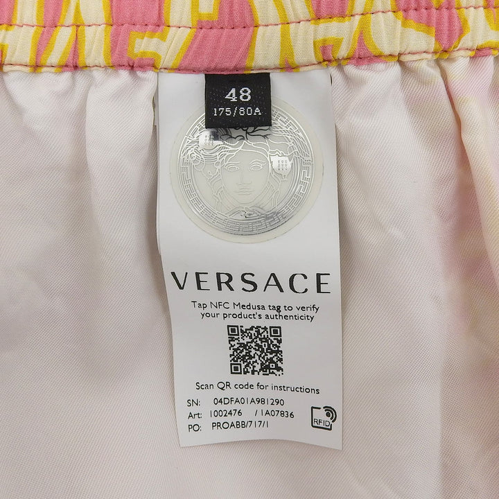 Excellent VERSACE Shorts Versace all-over pink cotton mens 48 1002476