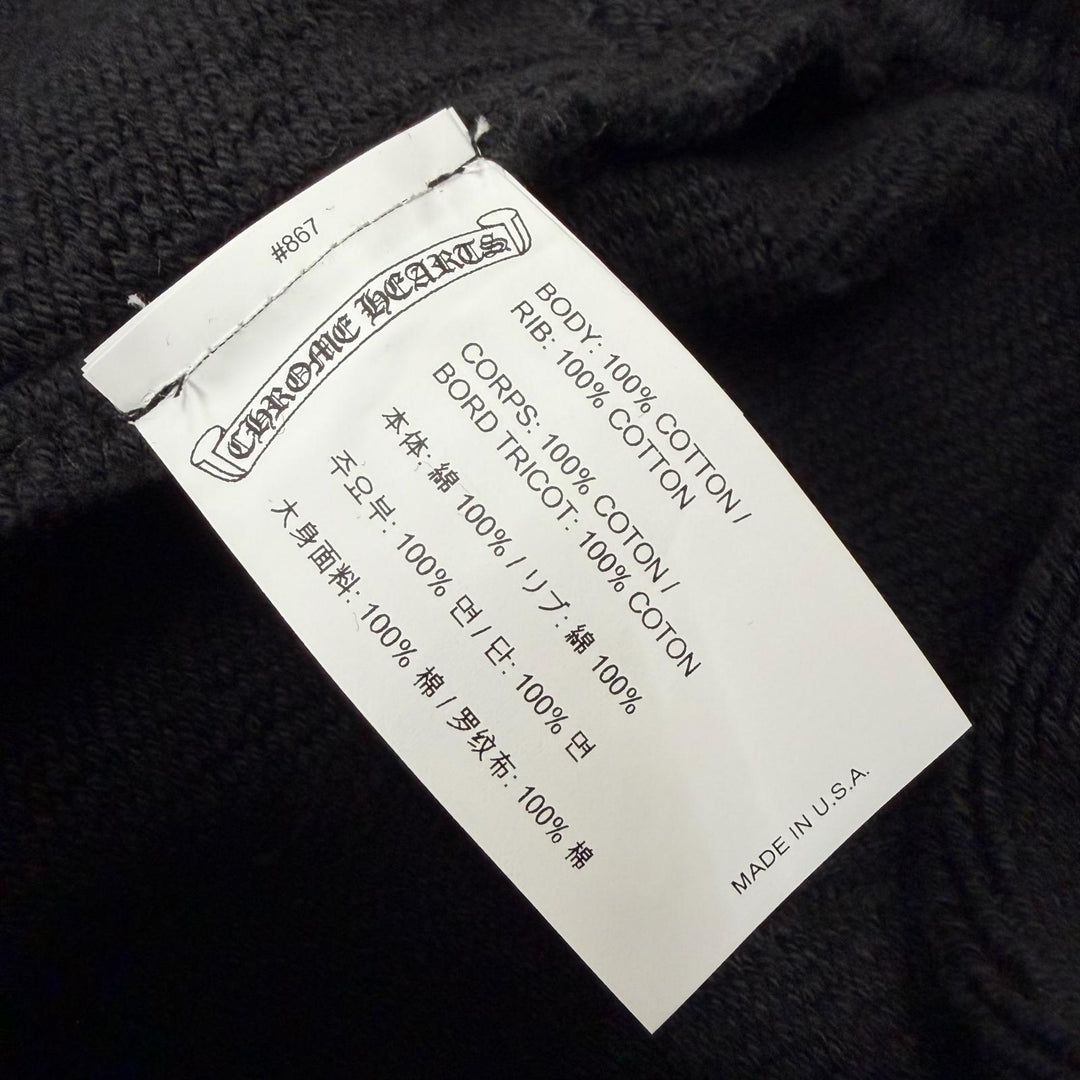 Excellent CHROME HEARTS Shorts black cotton mens L