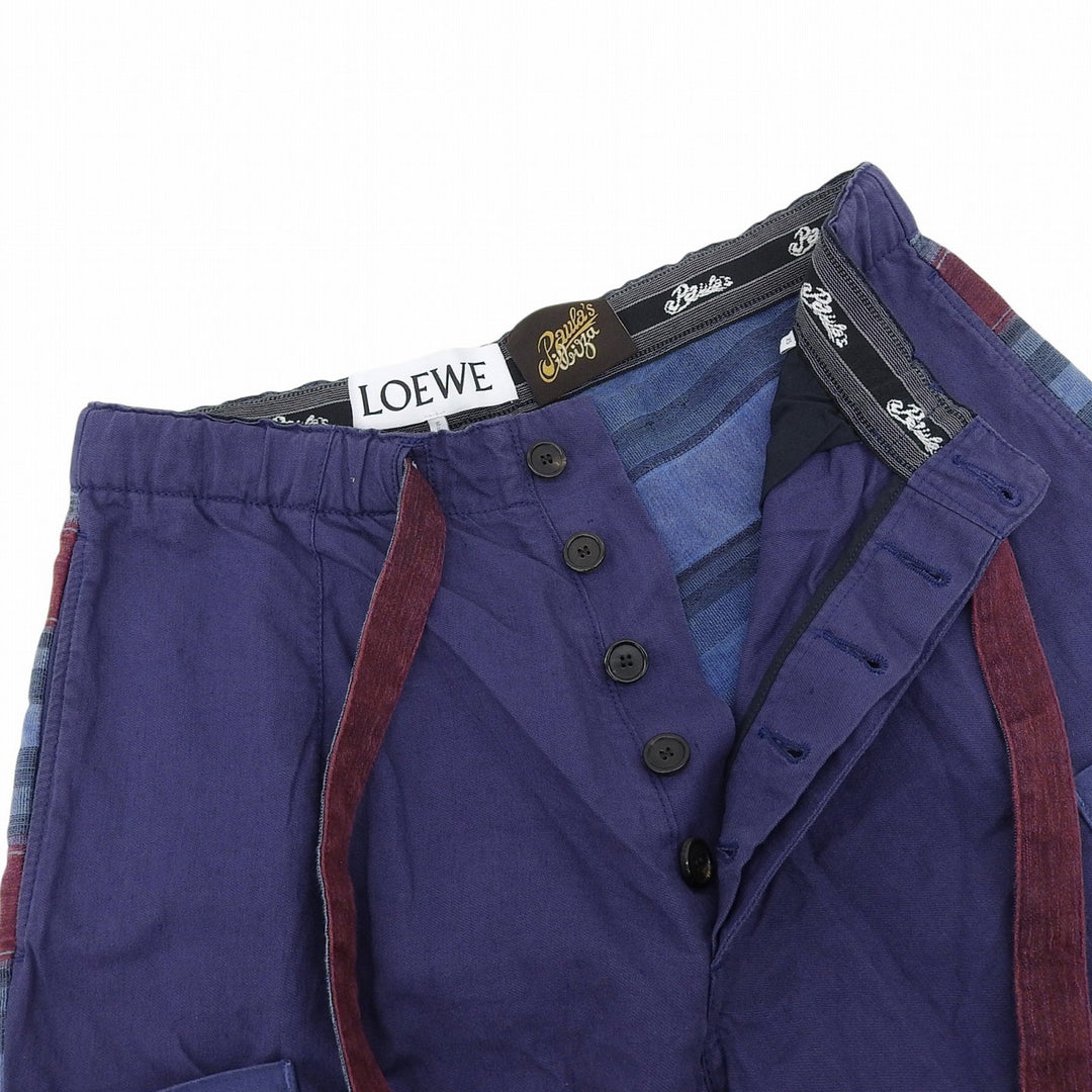 Excellent LOEWE×Paulas Ibiza Pants Cargo Half linen mens XS H616Y04X21