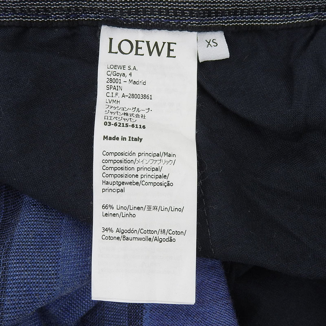 Excellent LOEWE×Paulas Ibiza Pants Cargo Half linen mens XS H616Y04X21