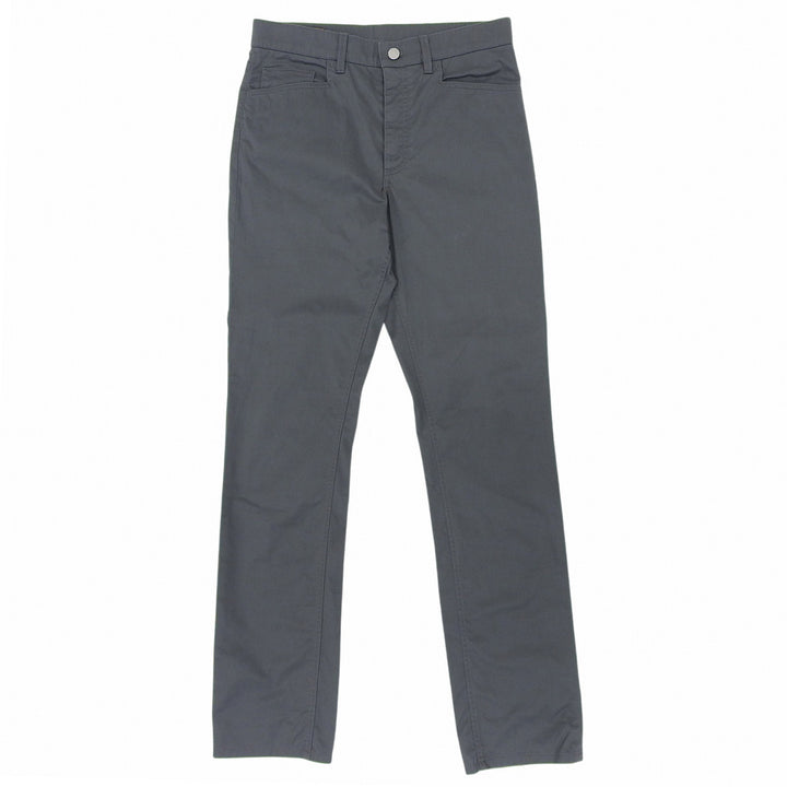 Great HERMES Pants Serie buttons, button fly, logo leather patch, mens 40