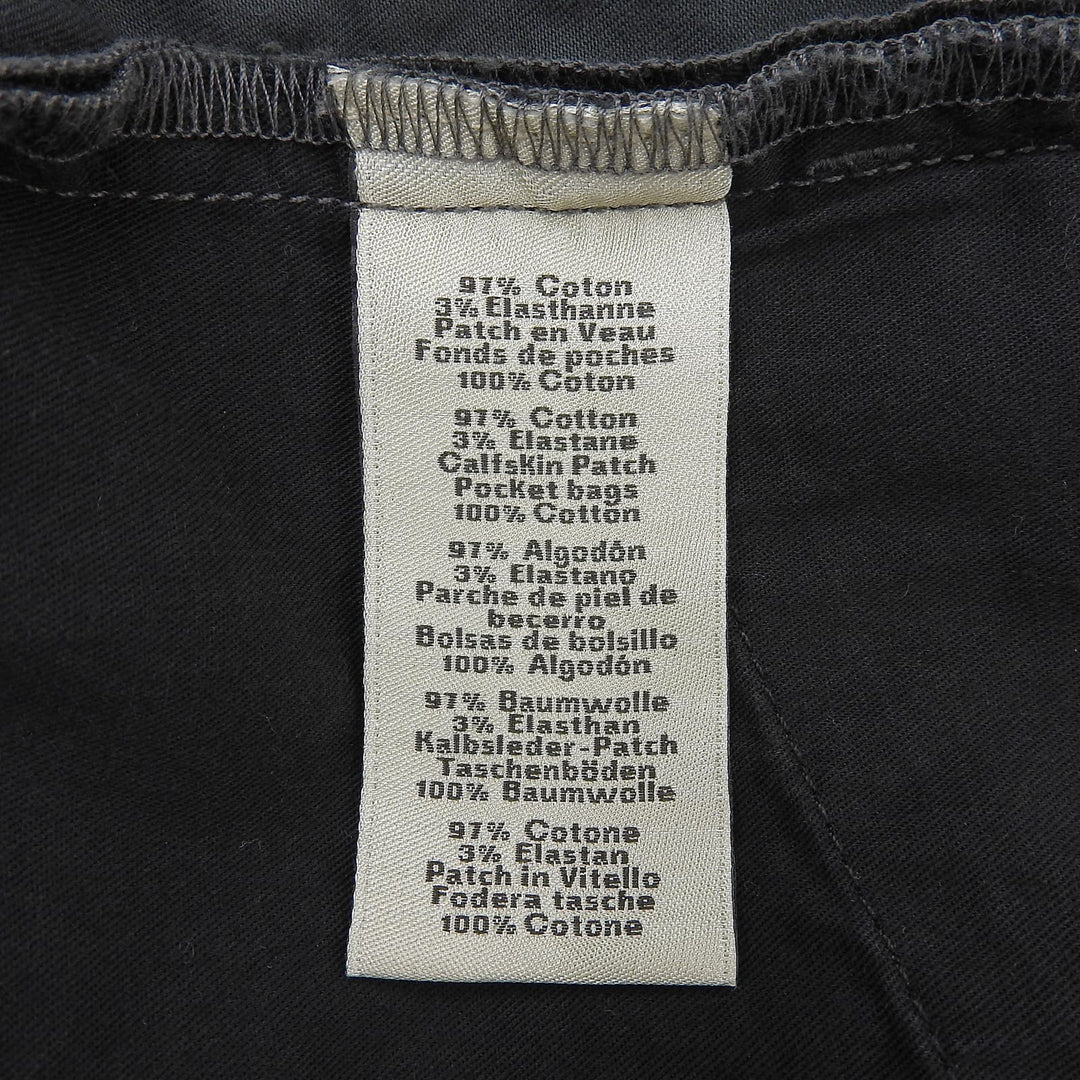 Great HERMES Pants Serie buttons, button fly, logo leather patch, mens 40