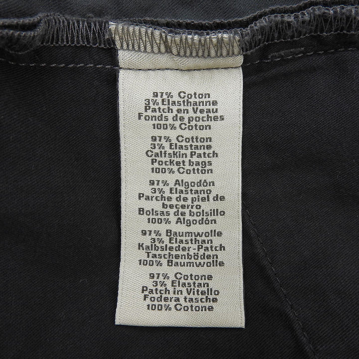 Great HERMES Pants Serie buttons, button fly, logo leather patch, mens 40