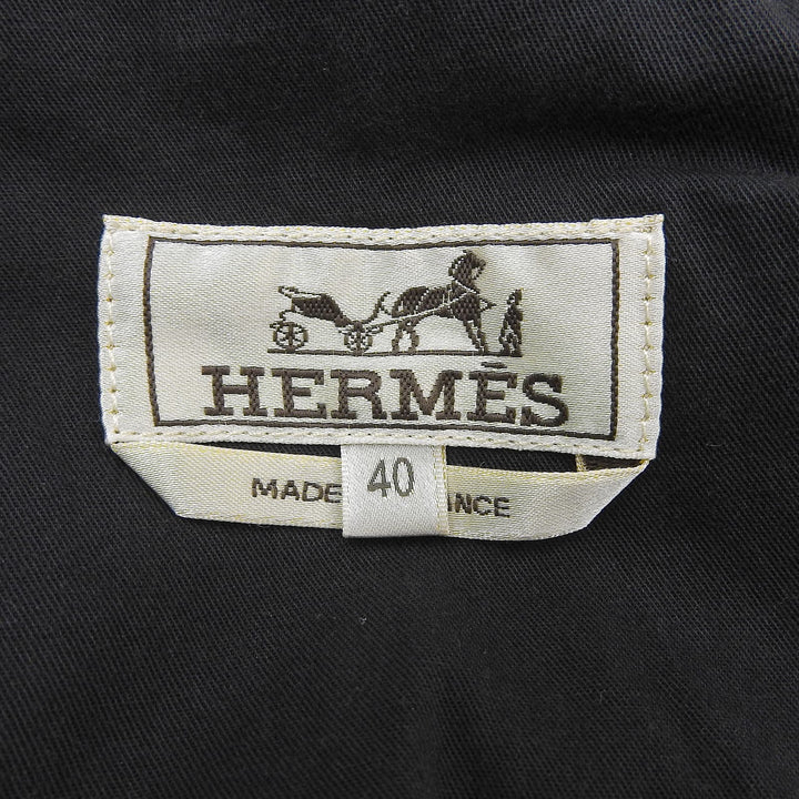 Great HERMES Pants Serie buttons, button fly, logo leather patch, mens 40