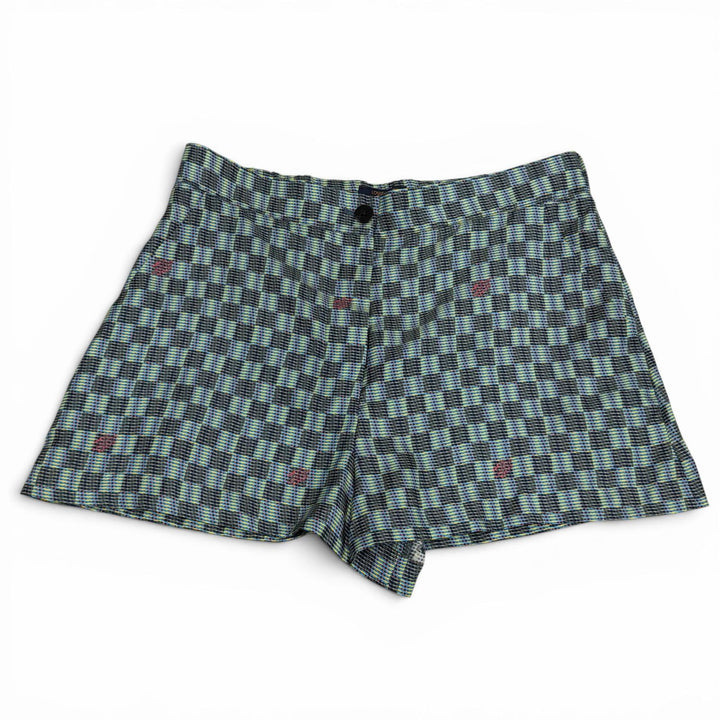 Pristine LOUIS VUITTON Shorts All-over print button fly Multi silk Women 38