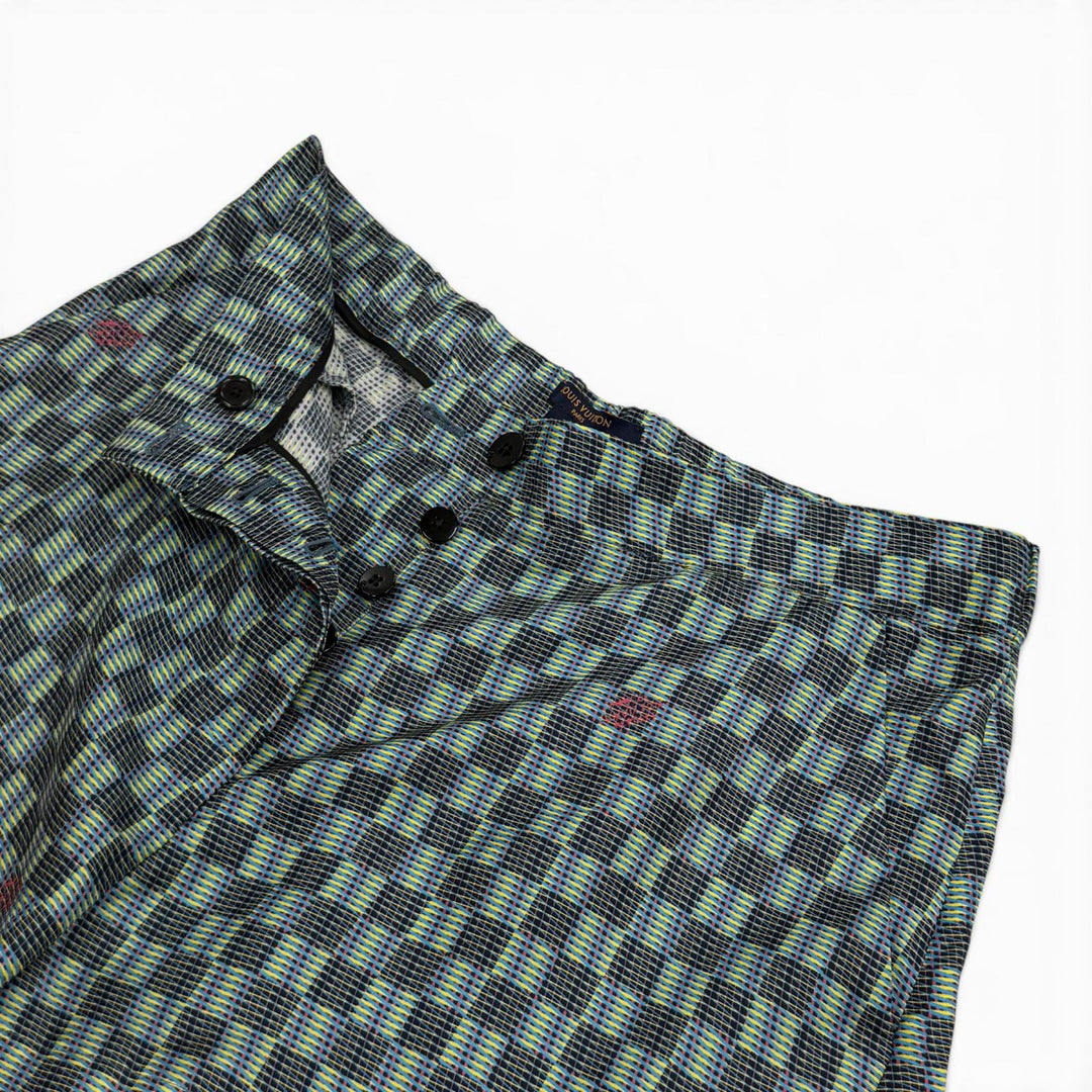 Pristine LOUIS VUITTON Shorts All-over print button fly Multi silk Women 38