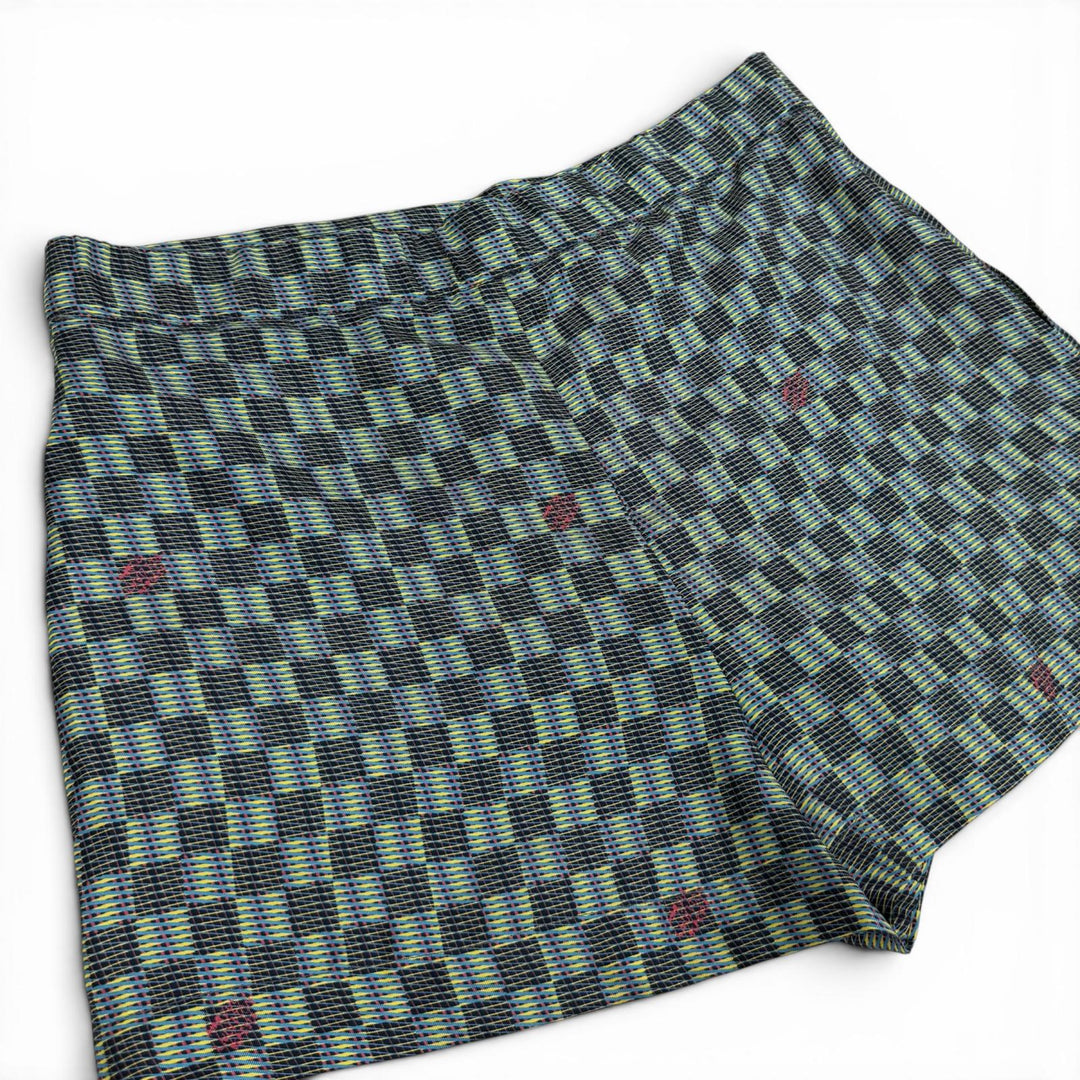 Pristine LOUIS VUITTON Shorts All-over print button fly Multi silk Women 38