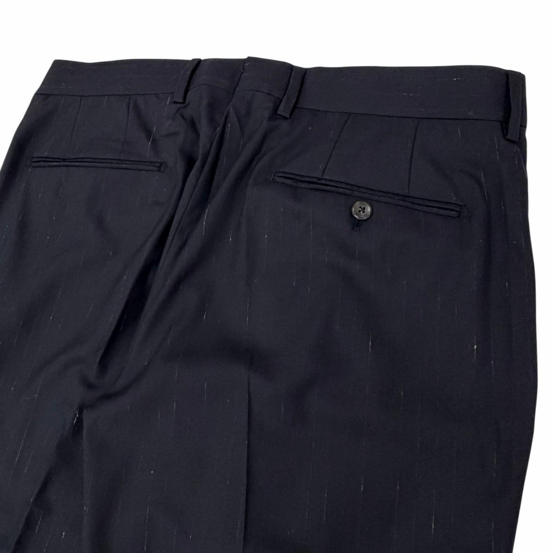 Pristine LOUIS VUITTON slacks Navy wool mens 52