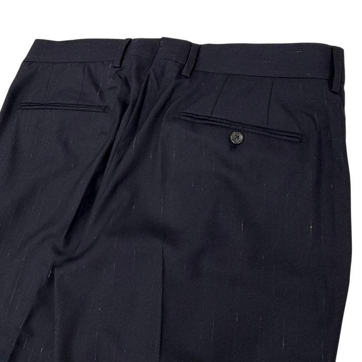 Pristine LOUIS VUITTON slacks Navy wool mens 52
