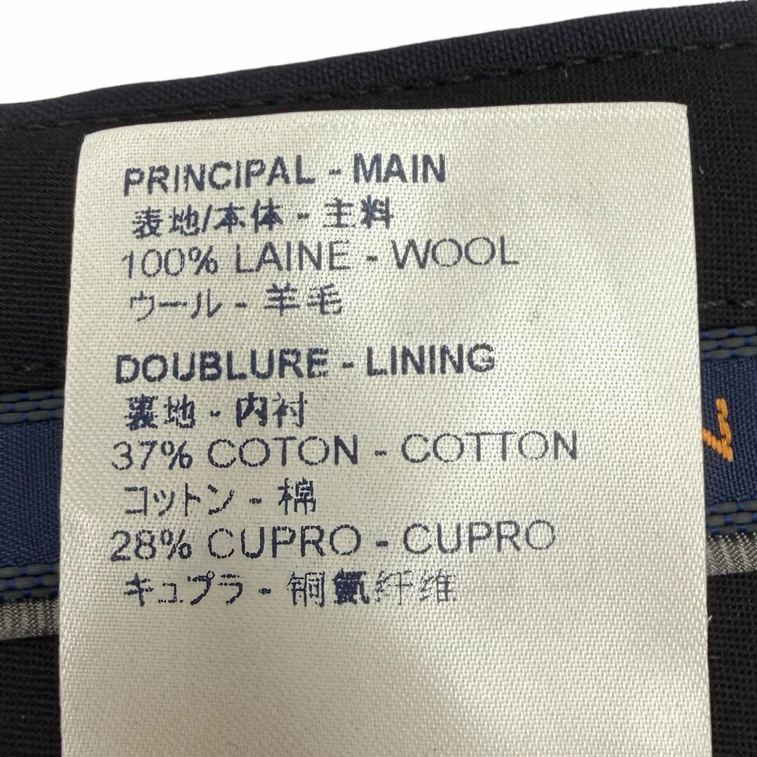 Pristine LOUIS VUITTON slacks Navy wool mens 52