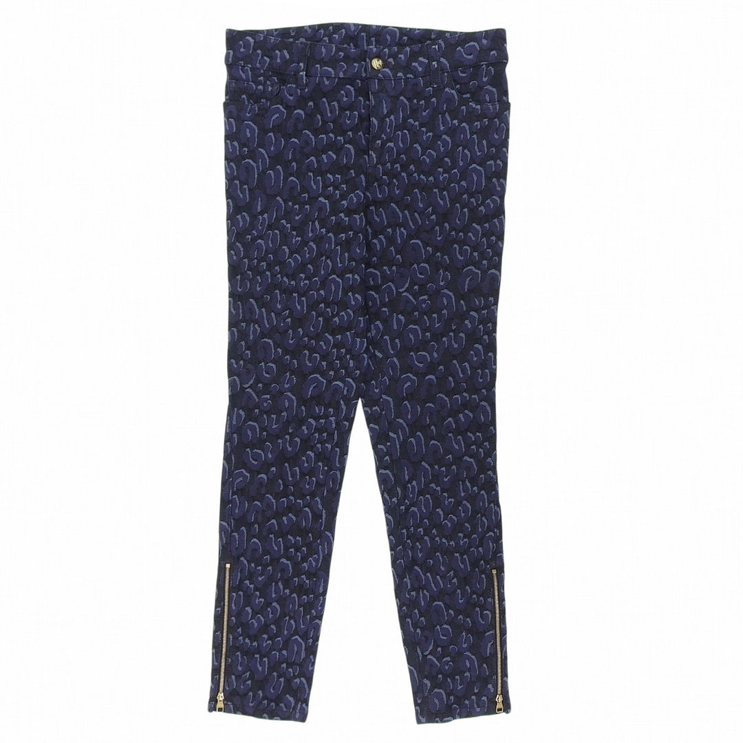 Great LOUIS VUITTON Pants Side-zip leopard skinny jeans black cotton Women 38