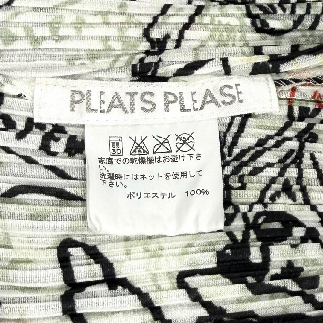 Excellent PLEATS PLEASE one piece Terry Johnson Rockstar Pattern 4 PP33-JT667