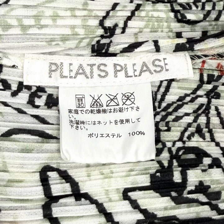 Excellent PLEATS PLEASE one piece Terry Johnson Rockstar Pattern 4 PP33-JT667