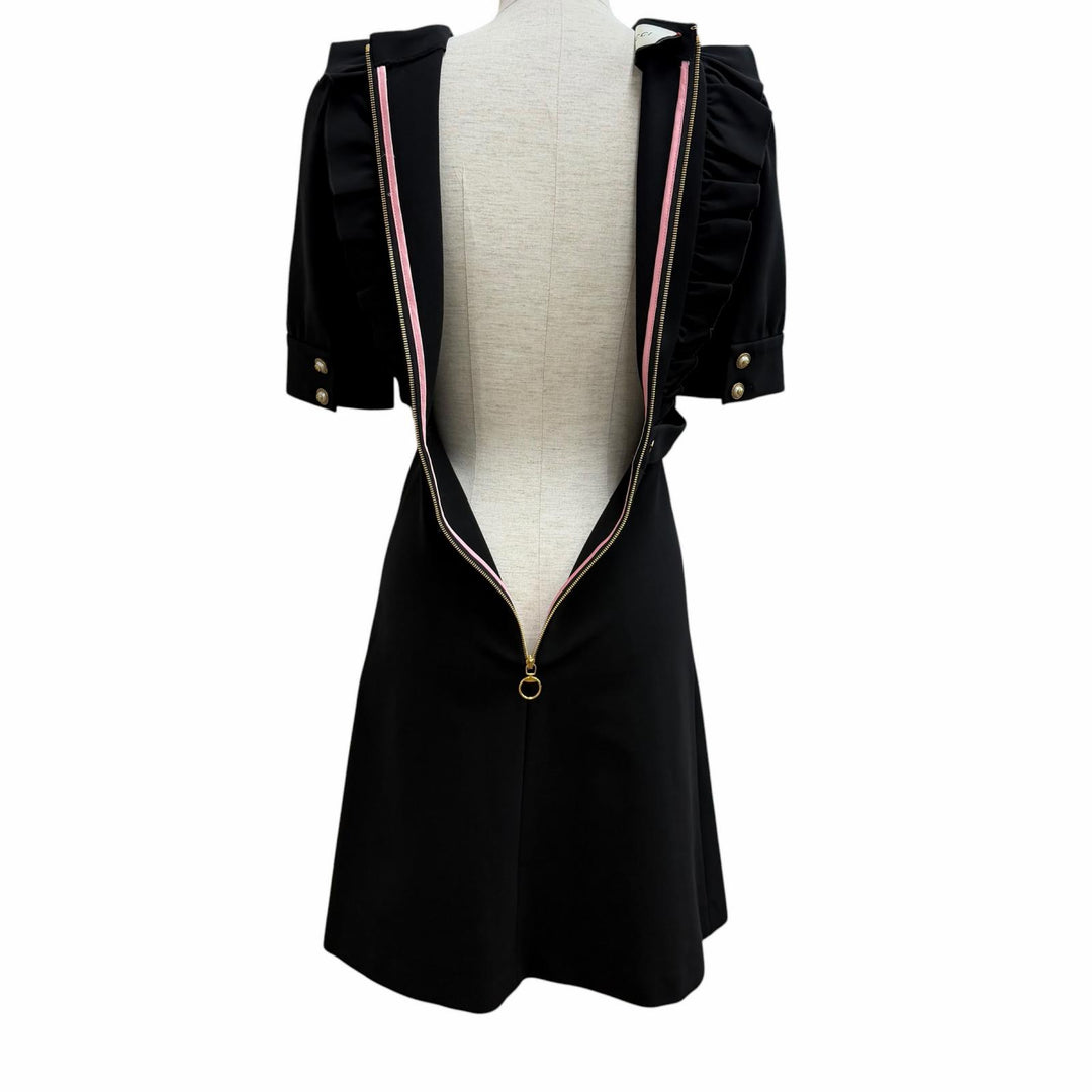 Excellent GUCCI one piece black Rayon Women XS 445275