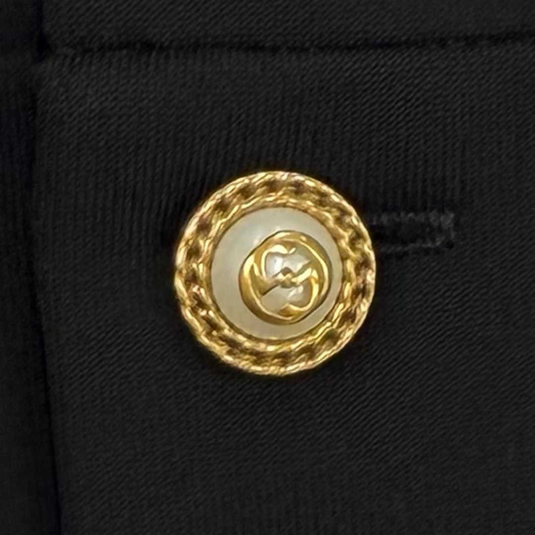 Excellent GUCCI one piece black Rayon Women XS 445275