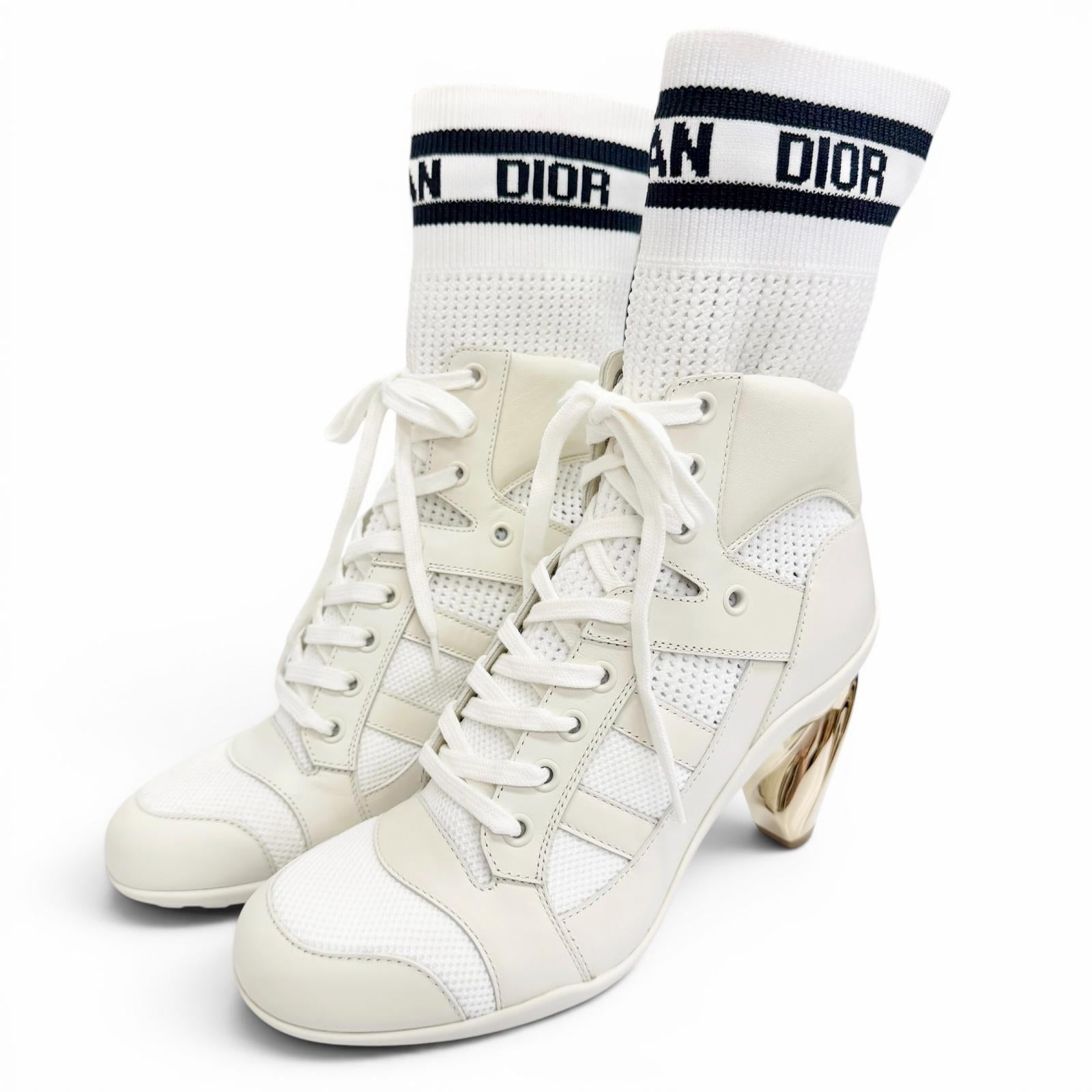 Pristine Christian Dior Ankle boots D-ZENITH Lace-up logo sock