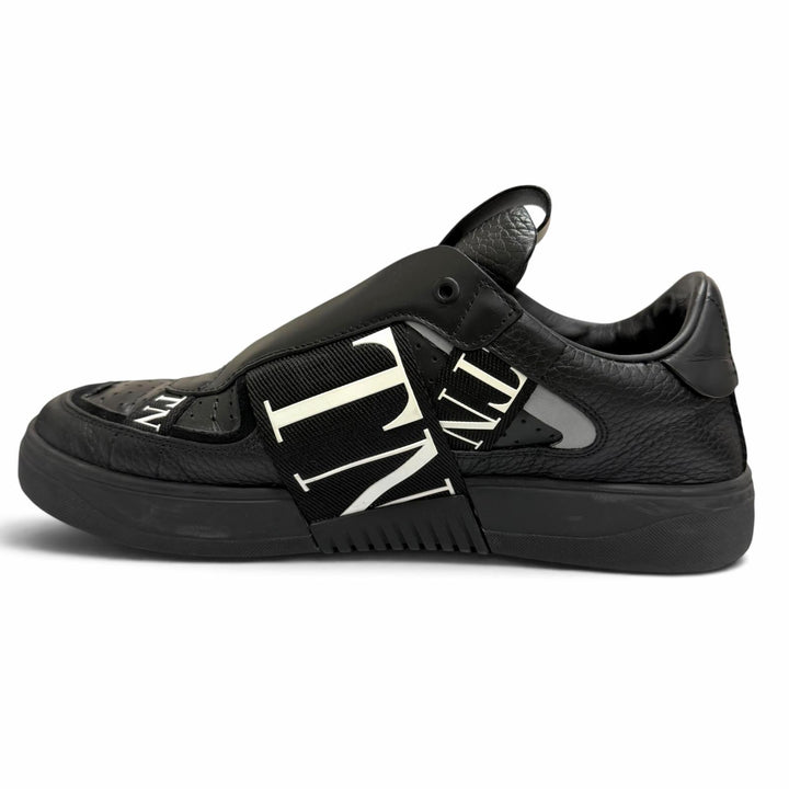 Discounted Great Valentino Garavani Low cut sneakers VLTN logo slip-on shoes black