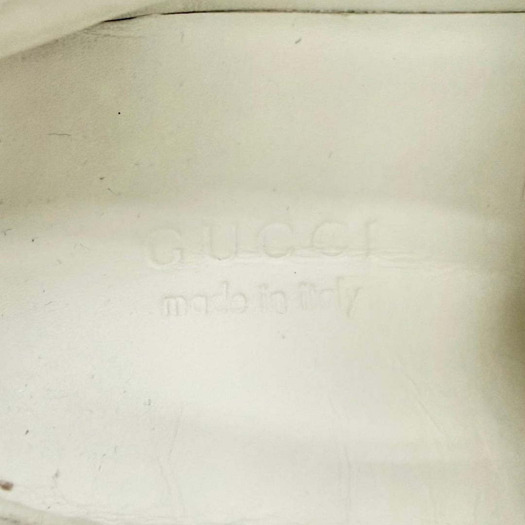 Great GUCCI sneakers Logo Platform Wave Leather white leather Women 36.5 805708