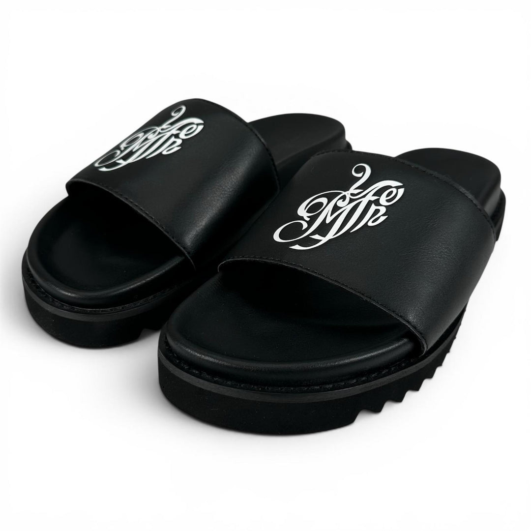 Pristine MYne Sandals Logo Slide Sandals black ー Women 40 G08FW701