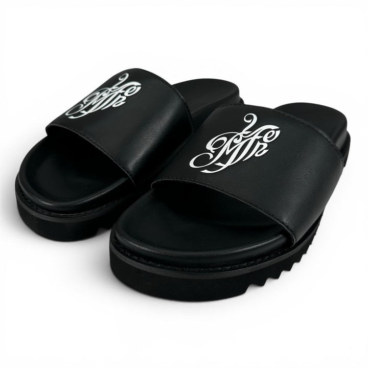 Pristine MYne Sandals Logo Slide Sandals black ー Women 40 G08FW701