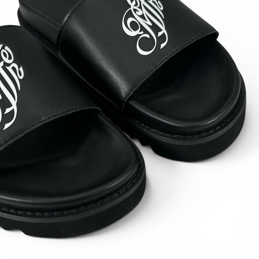 Pristine MYne Sandals Logo Slide Sandals black ー Women 40 G08FW701