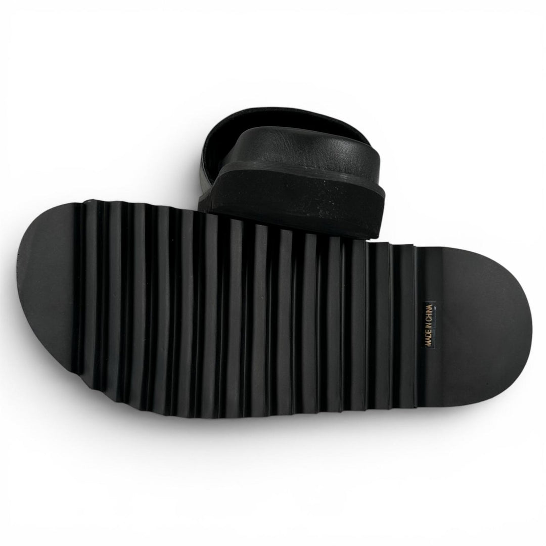 Pristine MYne Sandals Logo Slide Sandals black ー Women 40 G08FW701
