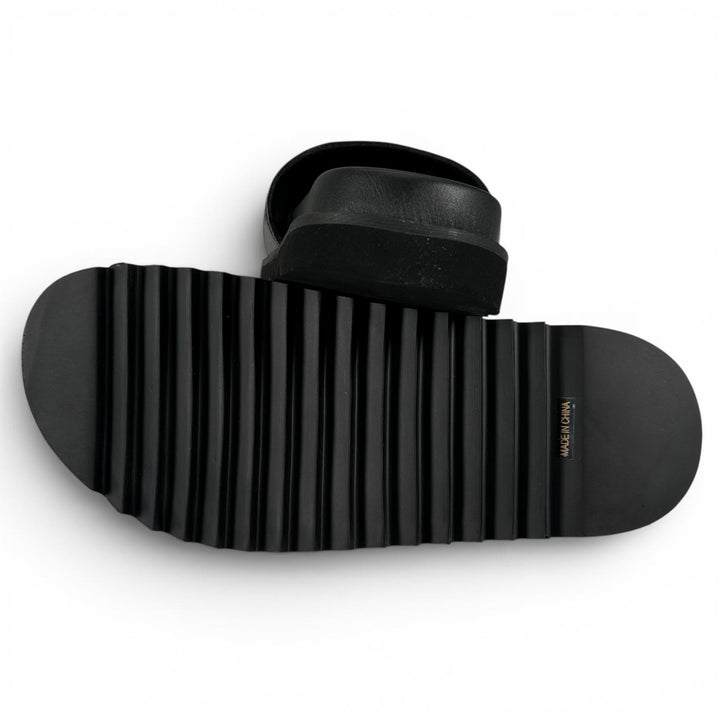 Pristine MYne Sandals Logo Slide Sandals black ー Women 40 G08FW701