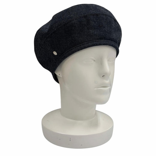 Great HERMES beret Indigo cotton Women 56 H221017N