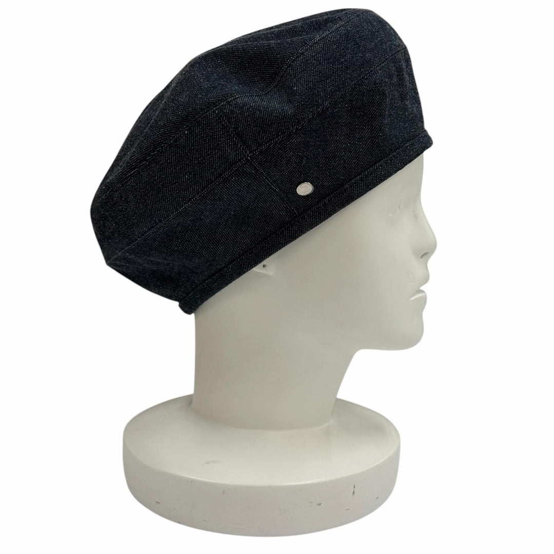 Great HERMES beret Indigo cotton Women 56 H221017N