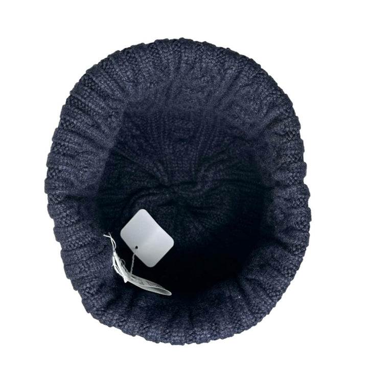 Great HERMES Knit cap Tri-Maion Navy blue cashmere mens M H202070N
