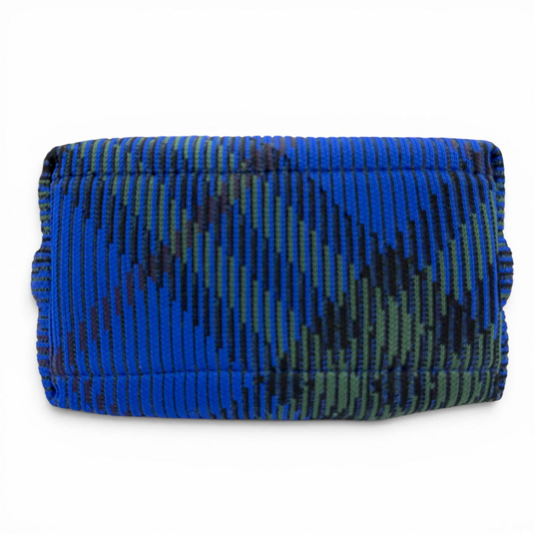 Pristine BURBERRY Handbag Mini Peg Duffle Bag blue canvas Women 8082419