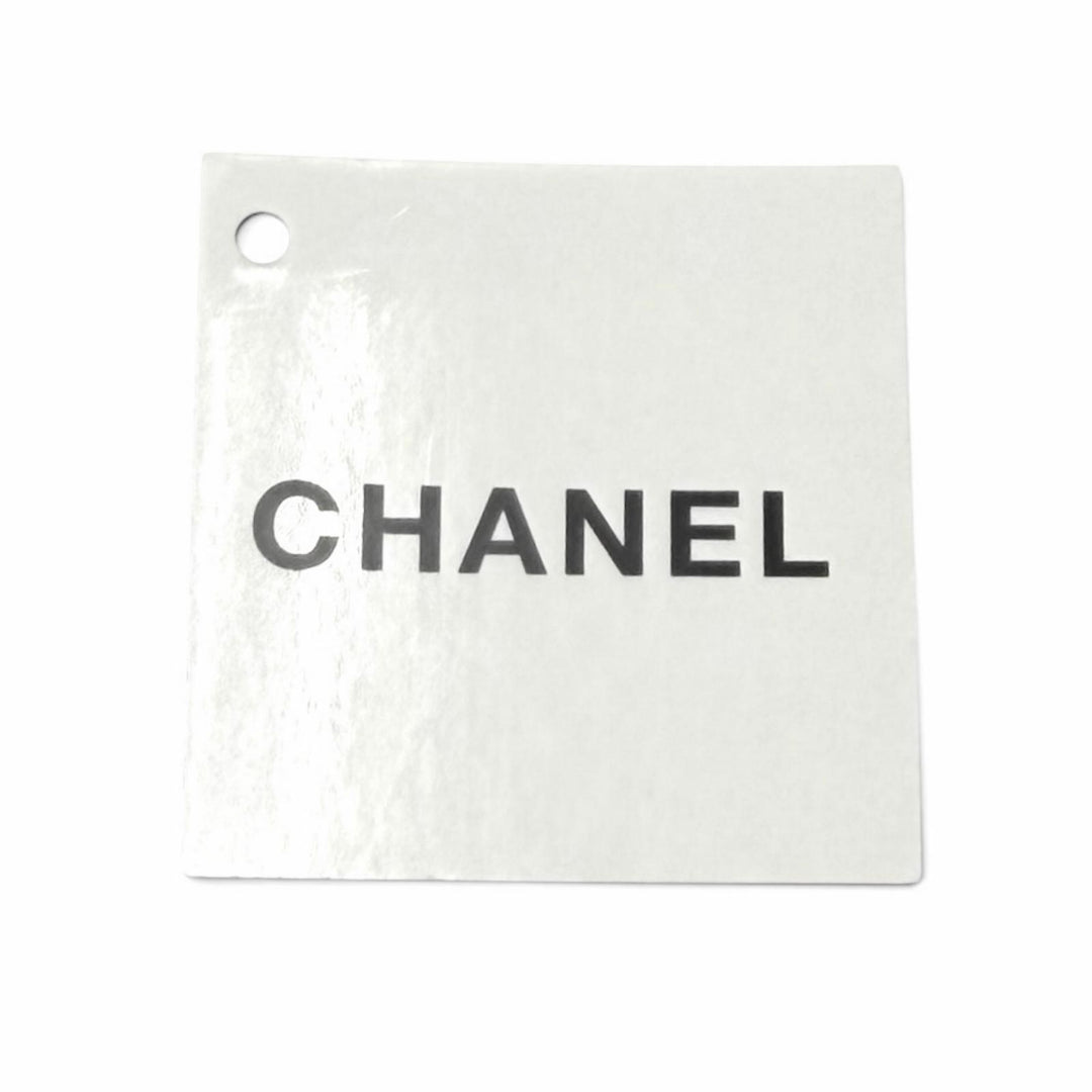 Pristine CHANEL Valletta Rhinestone COCO Mark Bow Barrette black silk 24B AAA428