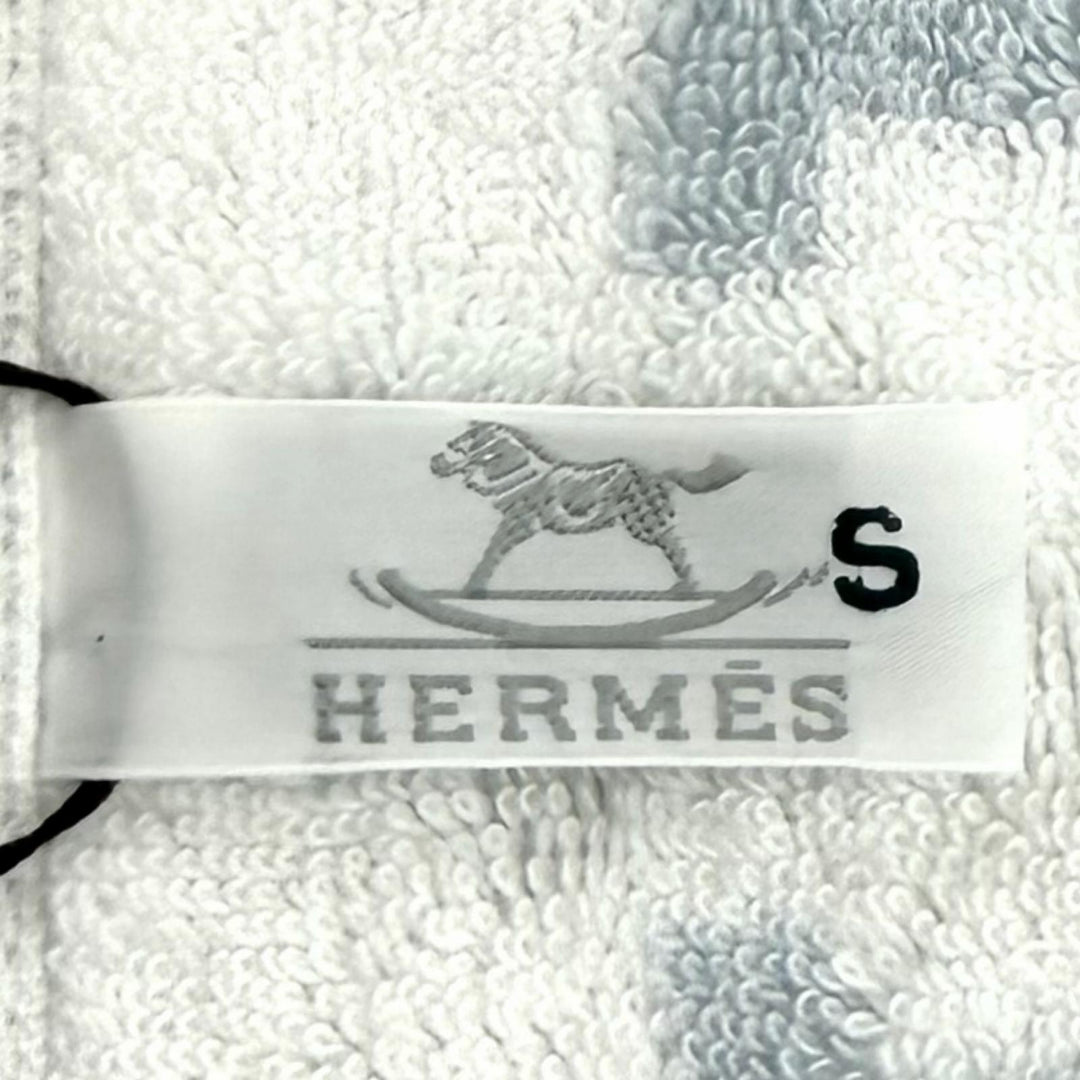 Pristine HERMES towel Avalon H pattern, around 90 x 47.2"" bath towel cotton