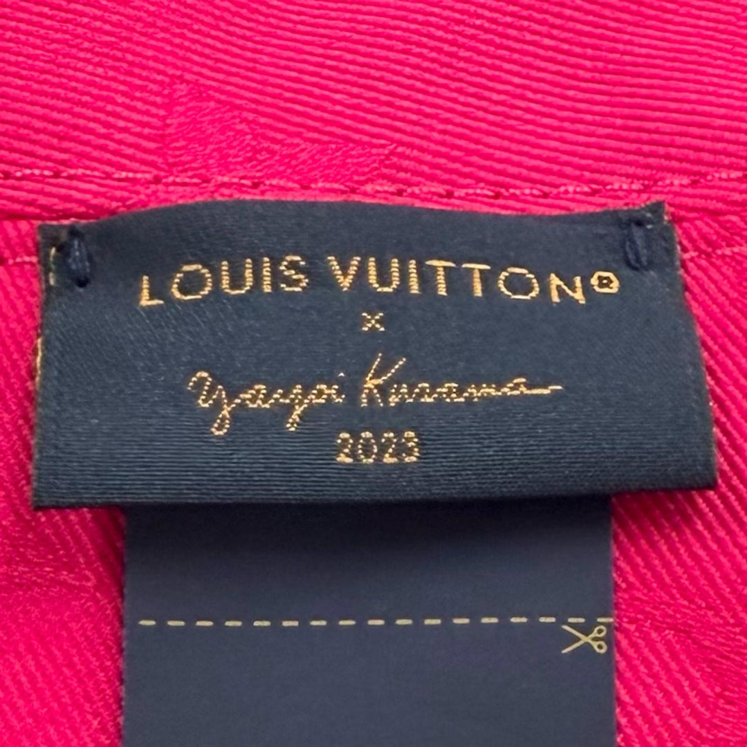 Excellent LOUIS VUITTON×Yayoi Kusama hat black cotton Women M7075