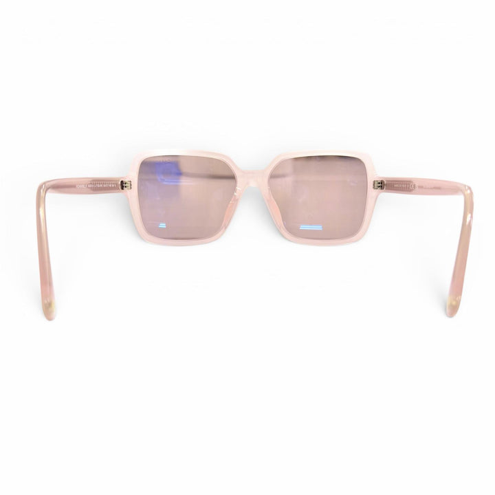 Excellent CHANEL sunglasses COCO Mark Logo Square Clear pink Women 5505－A
