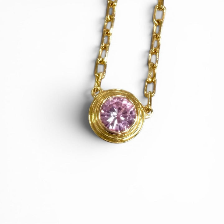 Great Cartier Necklace Damour Pendant Pink Sapphire Pink gold 750 Women B7218400