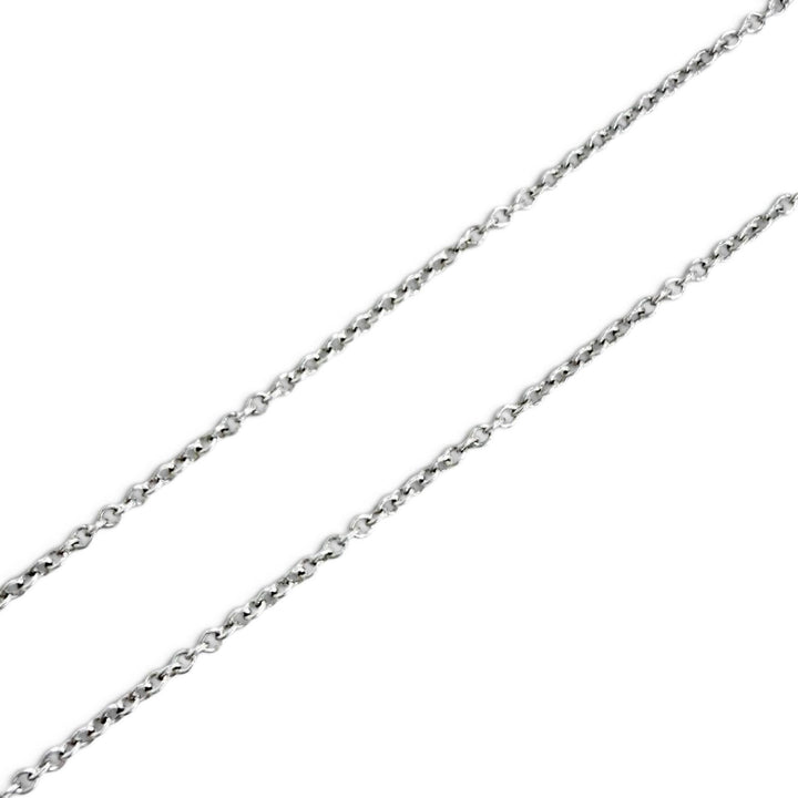 Great TIFFANY&Co. Necklace By the yard PT950 1P Diamond, Setting Diameter