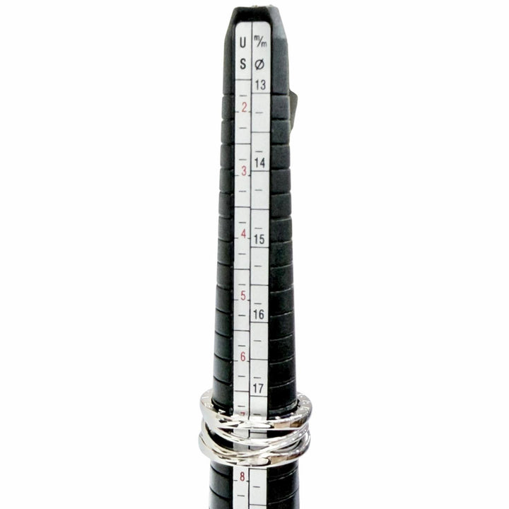Excellent BVLGARI Ring ring B.zero1 Design Legend 3-Band Ring Whitegold 750 mens