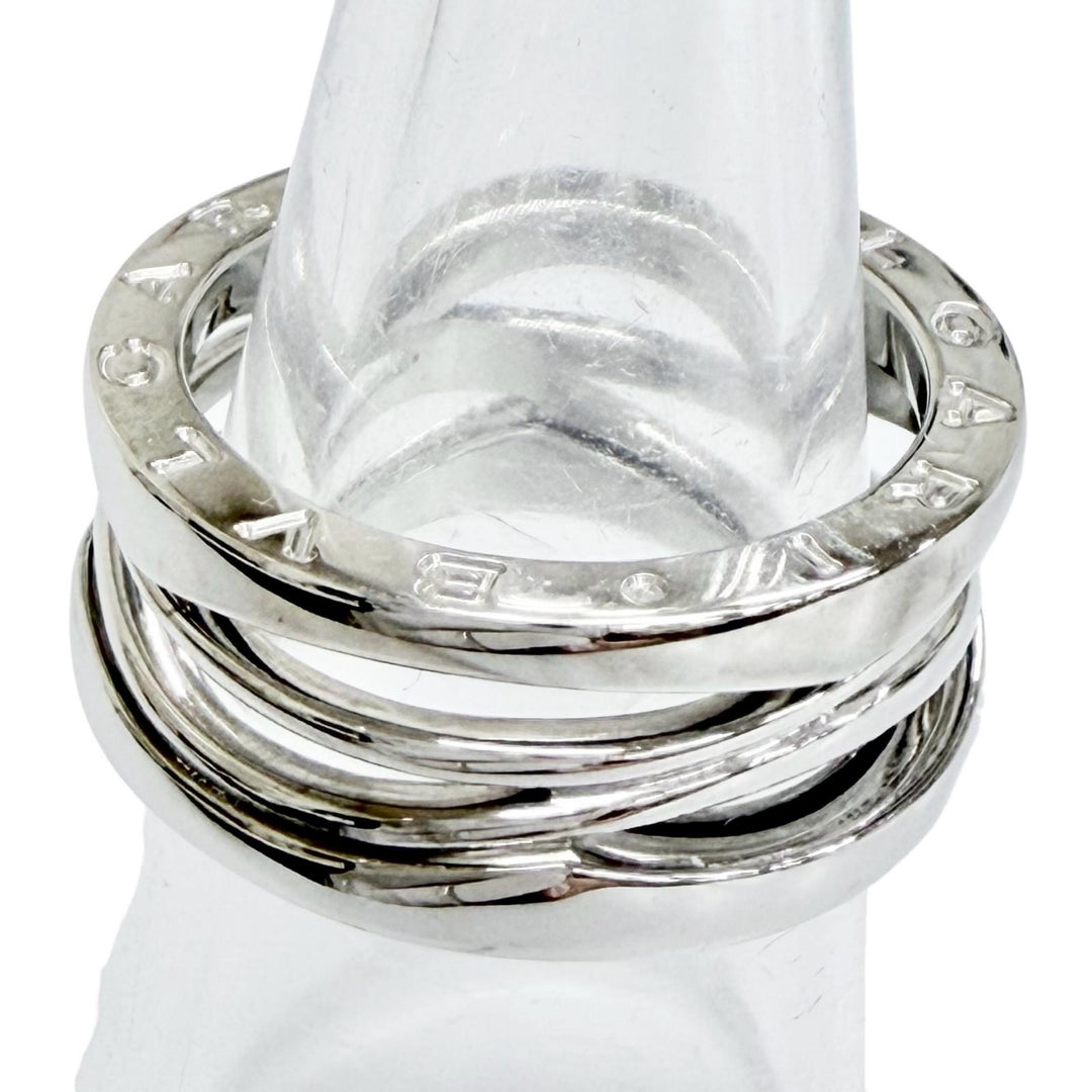 Excellent BVLGARI Ring ring B.zero1 Design Legend 3-Band Ring Whitegold 750 mens